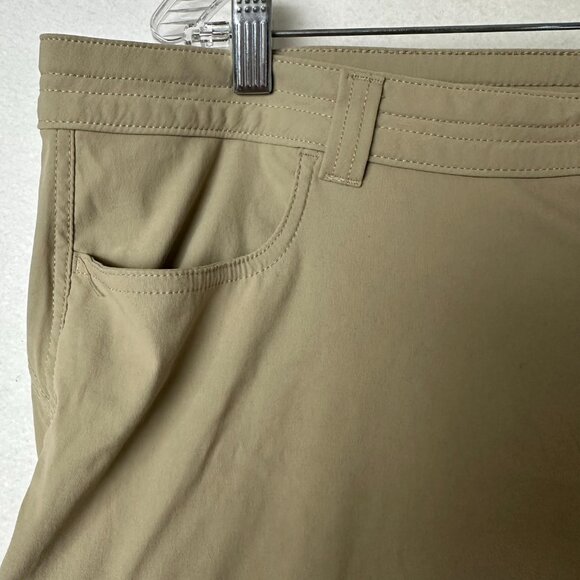 Eddie Bauer First Ascent Capri Pants sz 16 Tall tan Gorpcore Cargo Outdoor - Picture 5 of 8